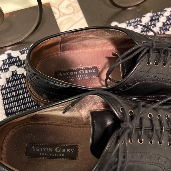 Aston Grey Boyle Leather wingtips - Picture 7 of 8